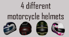 Motorcycle Helmets 3D model 3D Model