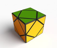 Rubik Skewb cube puzzle model 3D Model
