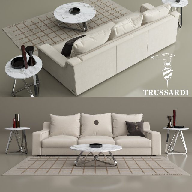 Trussardi casa 914 sofa 3D Model