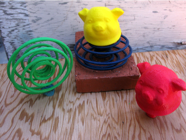 Lucky Pig Bobble 2    3D Print Model