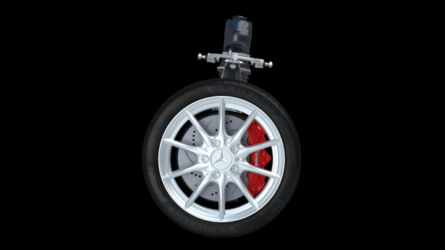 Car Wheel Mercedes 3D Model