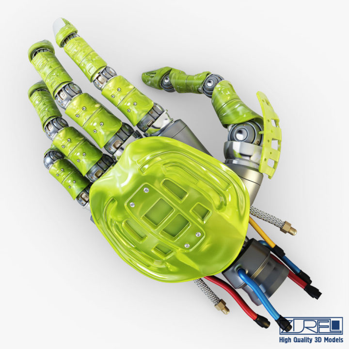 Bio robotic hand v 2 3D Model