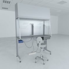 Lab Furniture  (Biosafety Cabinet)_2 3D Model