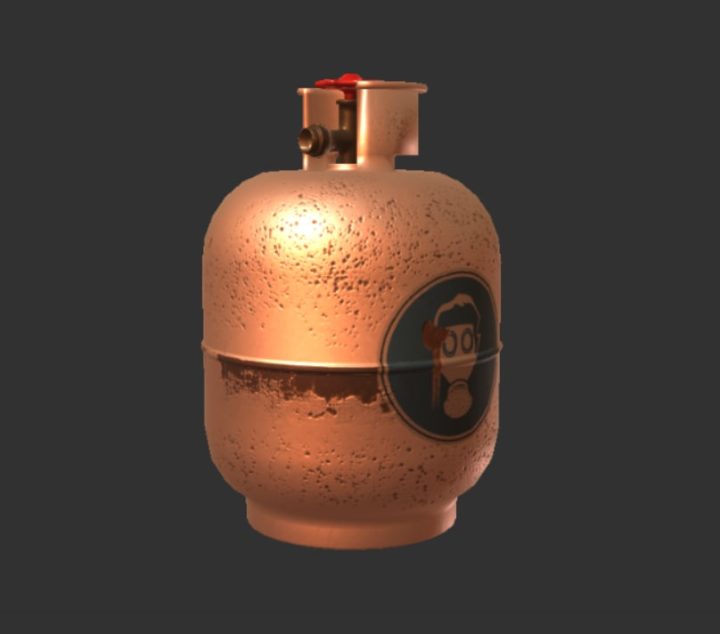 Gas tank 3D 3D Model