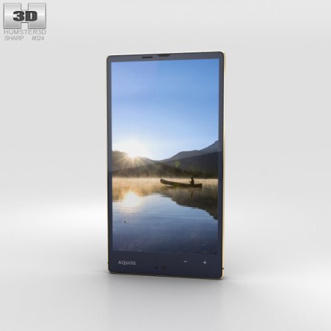 Sharp Aquos Xx 304SH Gold 3D Model