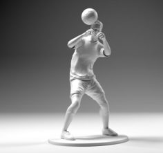 Footballer 02 Headstrike 03 Stl 3D print model 3D Model