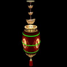 3D Chinese red lantern model 3D Model
