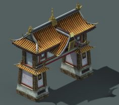 Capital city planning – city gate 3D Model