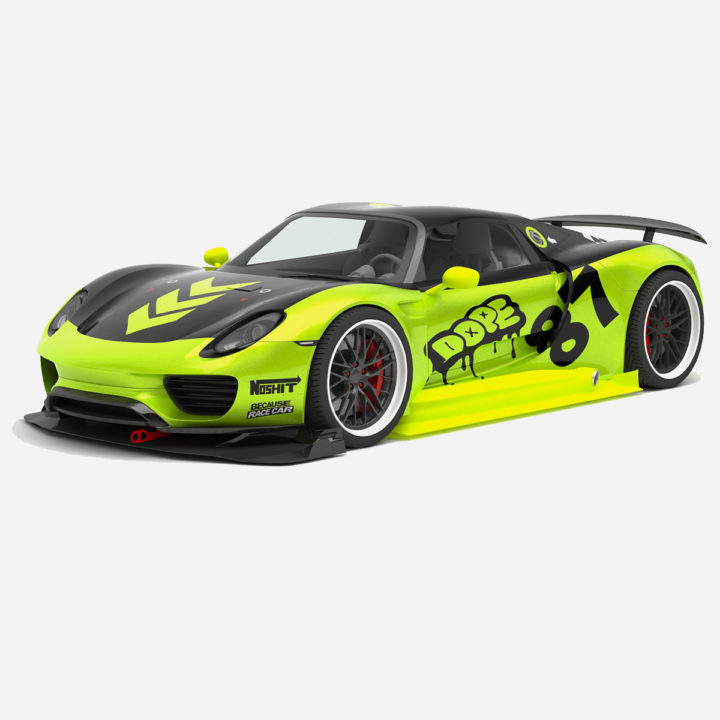 Porsche 918 Spyder Chimera One concept 3D Model