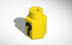 Mystery Black by Yellow Vase 3d Print 3D Model