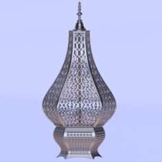Antique Moroccan metal lantern 3D Model