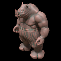 Rhino miniature 3D Model