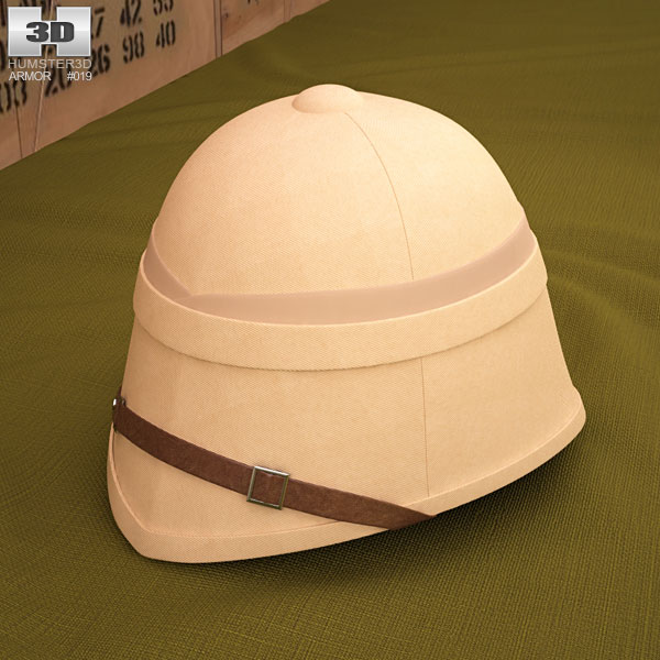 Pith Helmet 3D Model