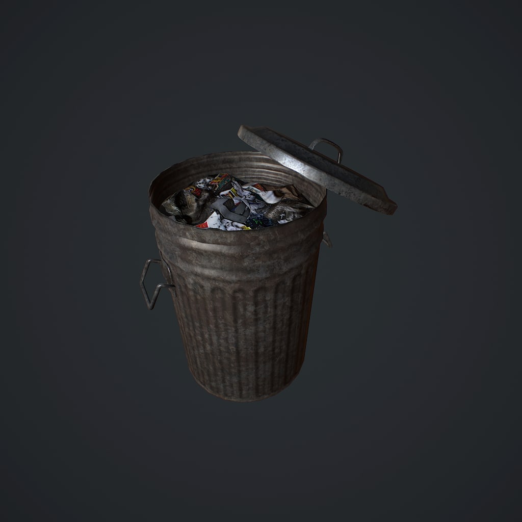 3D GarbageBin pbr 3D Model