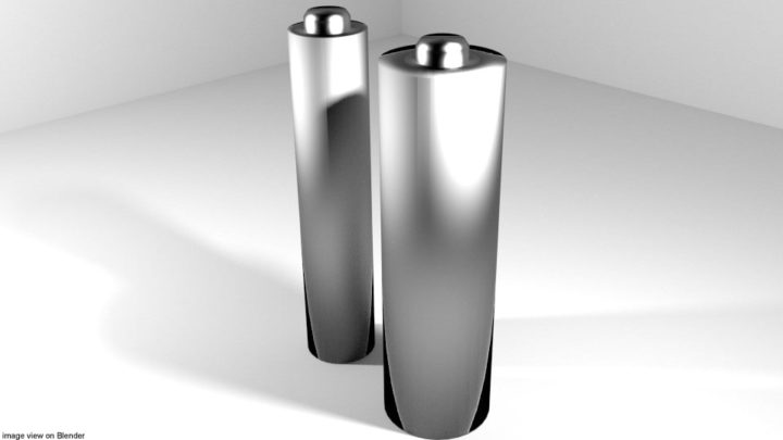 3D Battery – Type 1 3D Model