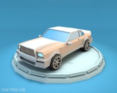 Cartoon Luxury Car Low Poly 3D Model 3D Model