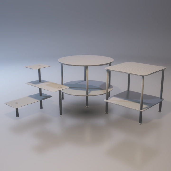 Tables 3D model 3D Model