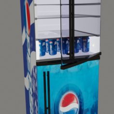 Pepsi Fridge						 Free 3D Model