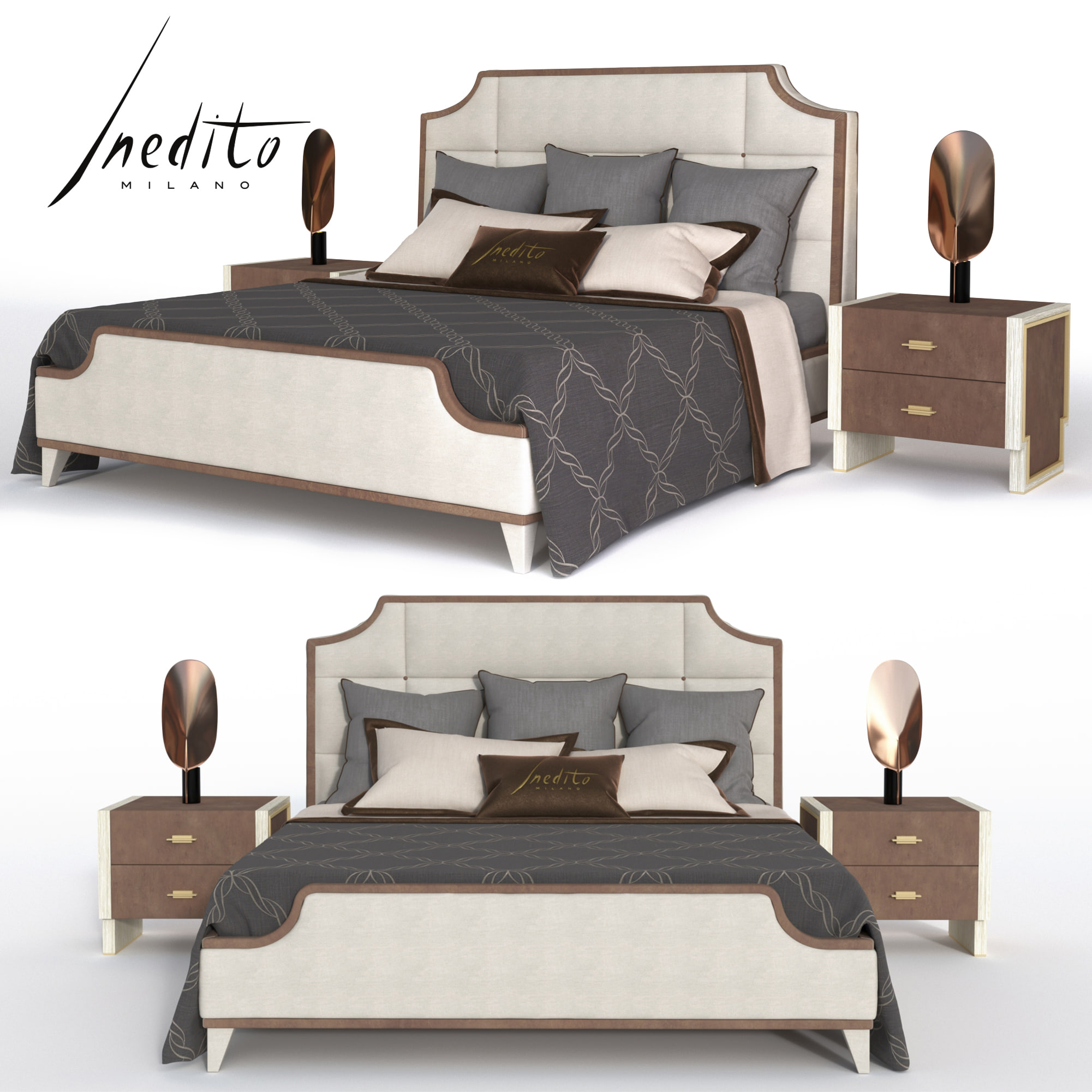 INEDITO MILANO, TIFFANY BED 3D Model
