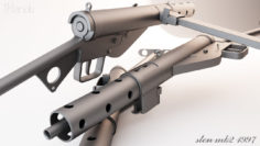sten mk2 Gun 3D Model
