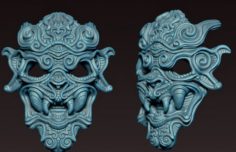 Oriental style mask 3D Model