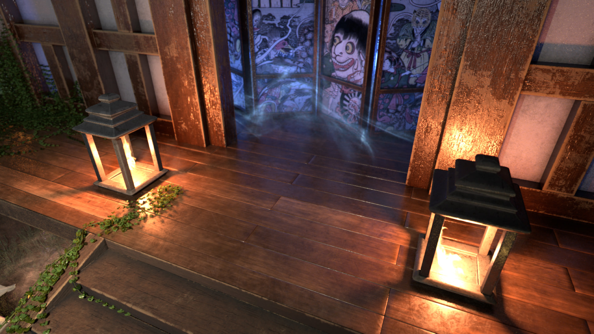 Japanese Shinto Shrine 3D Model