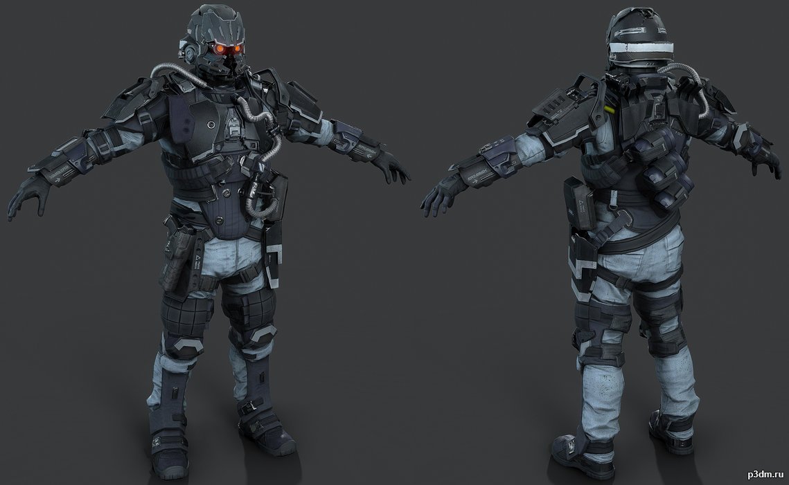 Helghast Infantry E3/Beta 3D Model - 3DHunt.co