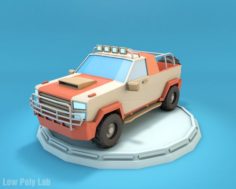 Cartoon Jeep SUV Low Poly 3D Model 3D Model