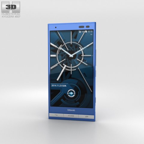 Kyocera Urbano V01 Blue 3D Model