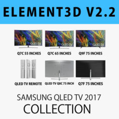 E3D – SAMSUNG QLED TV 2017 COLLECTION 3D model 3D Model