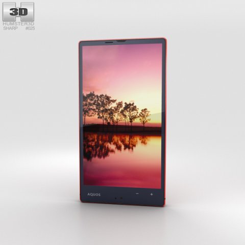 Sharp Aquos Xx 304SH Red 3D Model