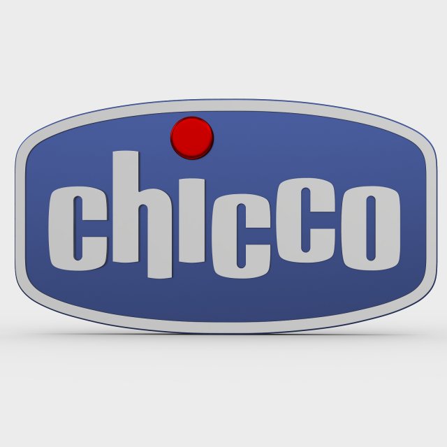 Chicco logo 3D Model