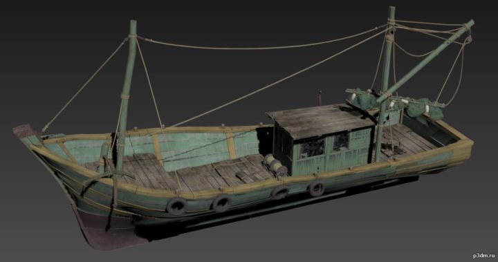 Fishing Boat 3D Model