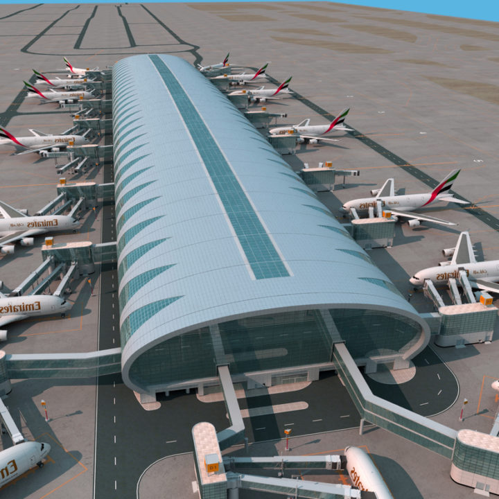 Dubai airport 3D Model