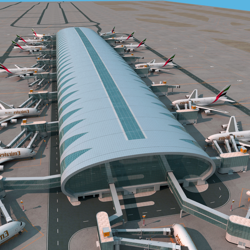 Dubai airport 3D Model