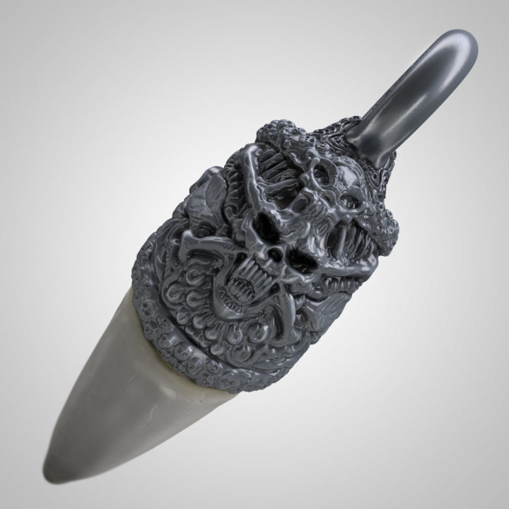 3D Dragon tooth model 3D Model