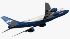 747 8F Silkway West Airlines 3D Model