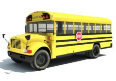 3D School Bus V2 3D Model