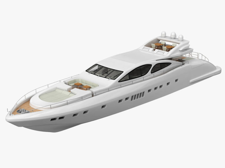 Luxury yacht 3D Model