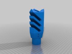 Flash Hider Barrel Attachment v11 3D Print Model