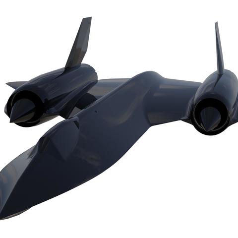 SR71 A Blackbird 3D Print Model