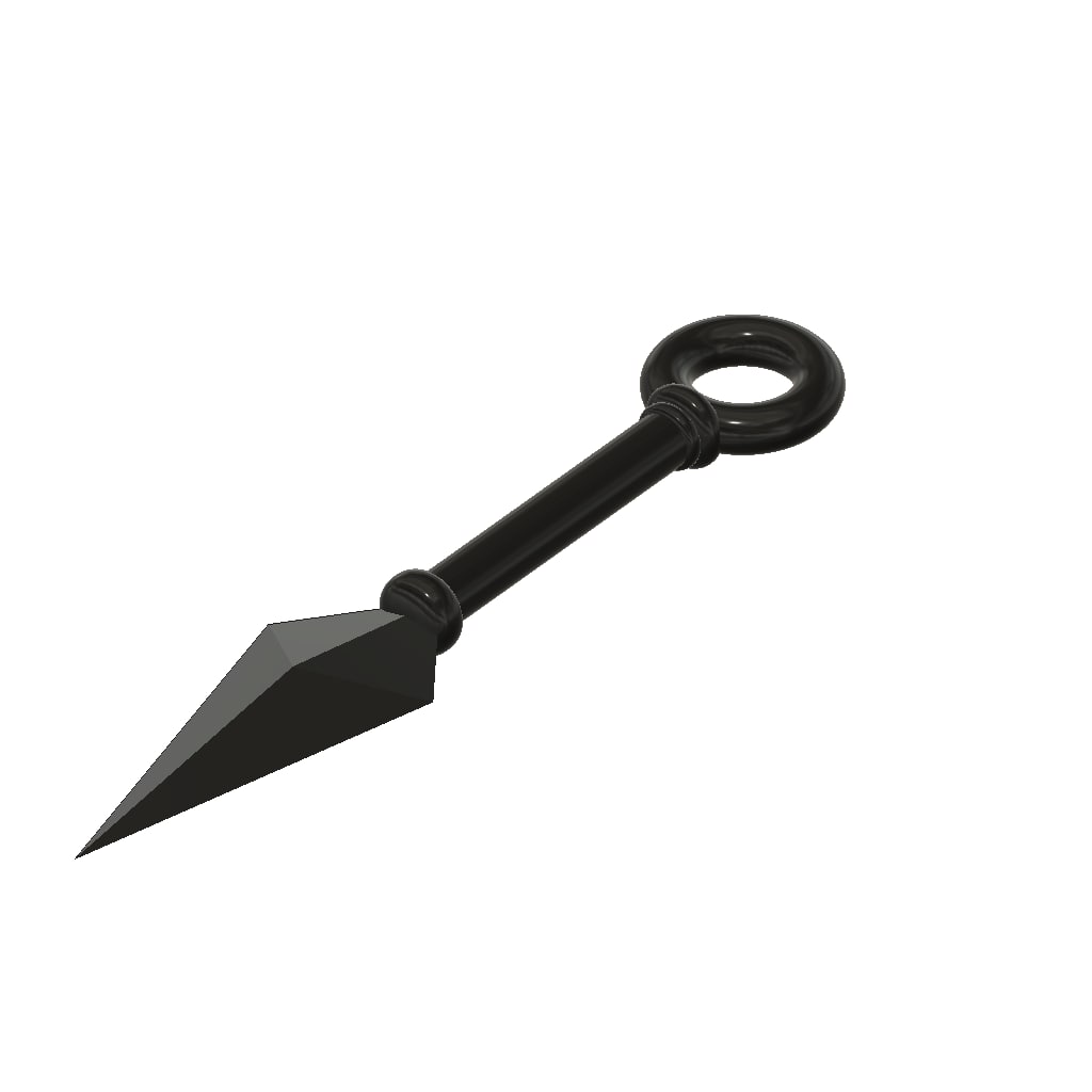 Ninja Kunai throwing knife CG CAD data 3D Model