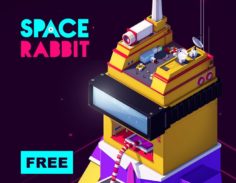 3D Space Rabbit model Free 3D Model