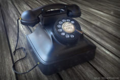 old telephone 3D Model