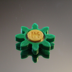 Gear/Flower Spinner 3D Print Model
