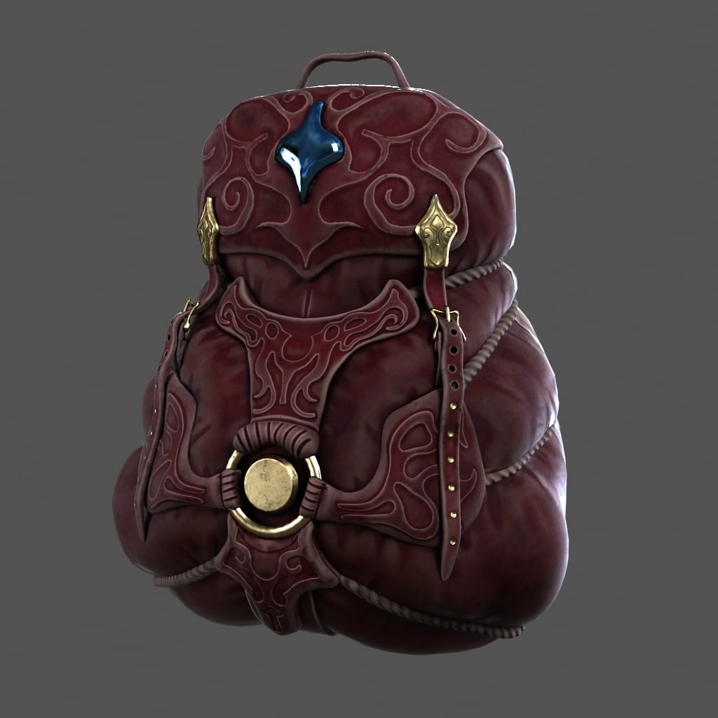 3D Backpack model 3D Model