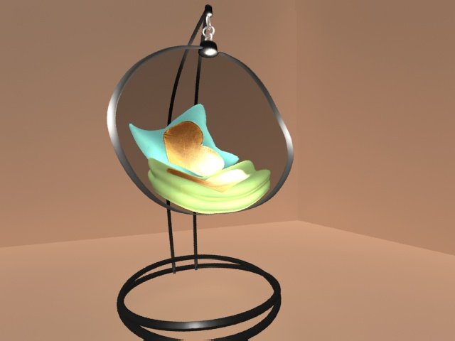 Swing chairN01 3D Model