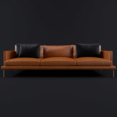 Leather sofa model 3D Model
