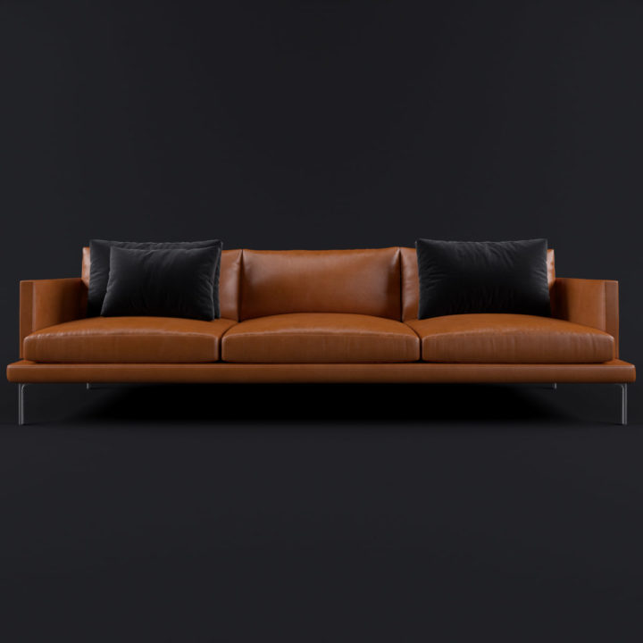 Leather sofa model 3D Model