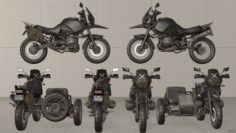 PUBG Motorcycle 3D Model